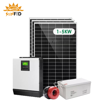 家12V 400Ahの太陽電池パネル光起電システムのための格子太陽エネルギーシステムを離れた2KW