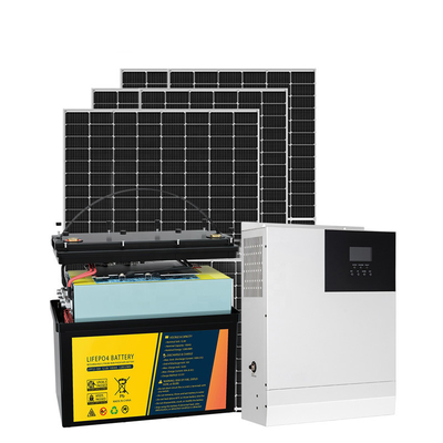 格子太陽エネルギーシステム電池が付いている光起電太陽エネルギーシステムを離れた6KW 5KW