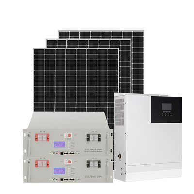 格子太陽エネルギーシステム電池が付いている光起電太陽エネルギーシステムを離れた6KW 5KW