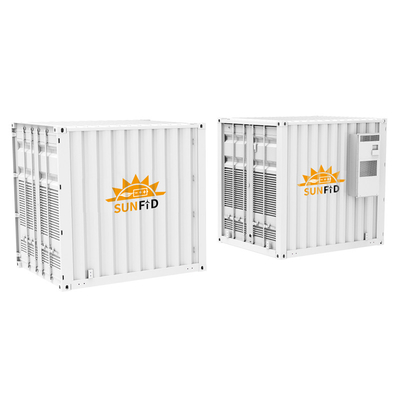 屋外格子太陽系1MWH ESSの容器Lifepo4 IP65を離れた格子の0.5MW