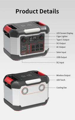 1200W携帯用発電機力銀行110V-220V無線充電器のキャンプ