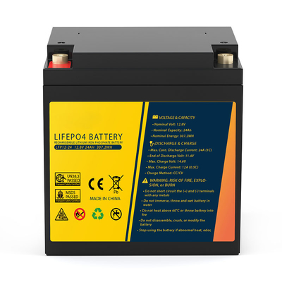 UPSの太陽電気自動車の電動車椅子のための24Ah Lifepo4のリチウム イオン電池の取り替え12.8V