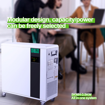 7.5KWH 1リチウム電池の住宅のエネルギー蓄積 システム5KWHすべて