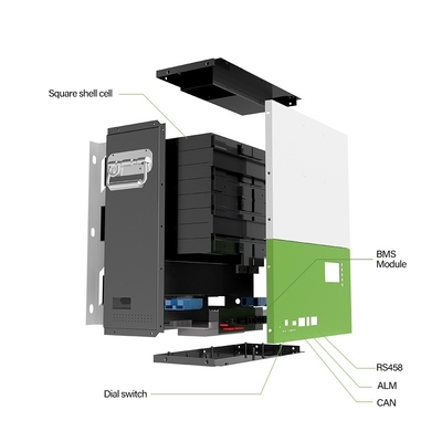 ラック マウントの住宅のエネルギー蓄積 システム48v 100ah Lifepo4電池の家のエネルギー蓄積 システム