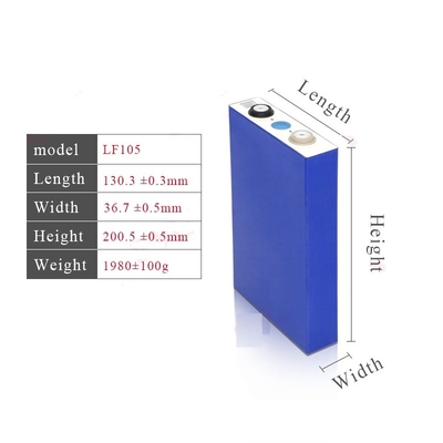 105Ah Lifepo4電池細胞の再充電可能な李イオン電池