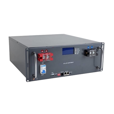 100Ah電気通信のリチウム電池48VはLCDスクリーンが付いているLifepo4電池のパックをリン酸で処理する