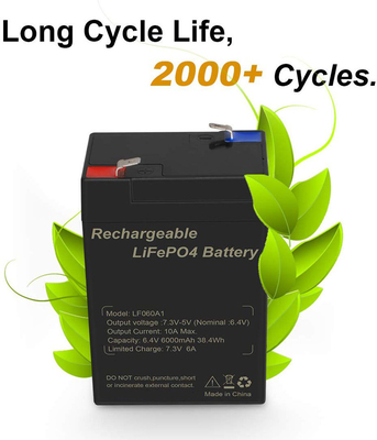 再充電可能な6Vオートバイのリチウム電池6Ah Lifepo4 Talentcell